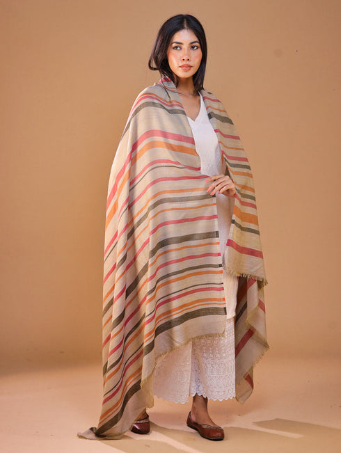 Women's Jamawar Wool Shawl